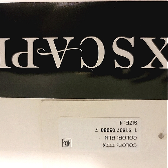 Xscape Women's V-neck Embellished  Body-con Cutout Dress Black size 4 or 8! NEW! - Picture 8 of 8